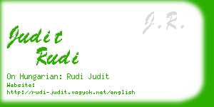 judit rudi business card